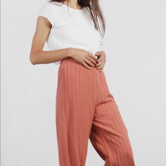LAST ONE Layla Wide Leg Pants in Terracotta - Picture 4 of 6